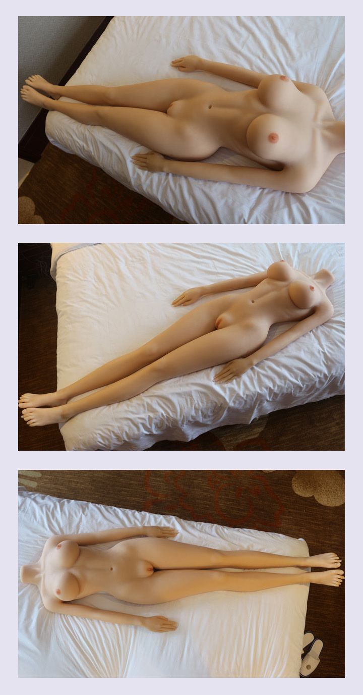 Ganzkörperfoto der Sexpuppe