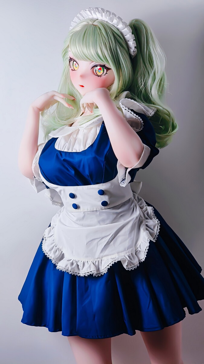 Lovedoll Asawa Natsuko mit mintgrünen Locken im Anime-Stil