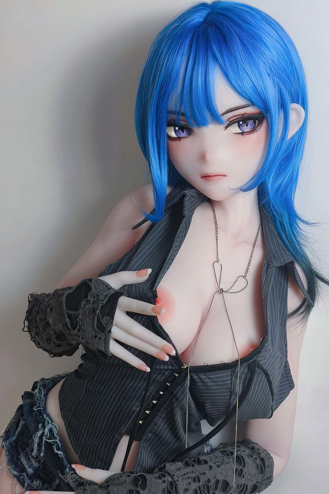 silikon Love doll Kanzaki Yuna | Blaue Anime Einzigartige Japanische Sex puppe