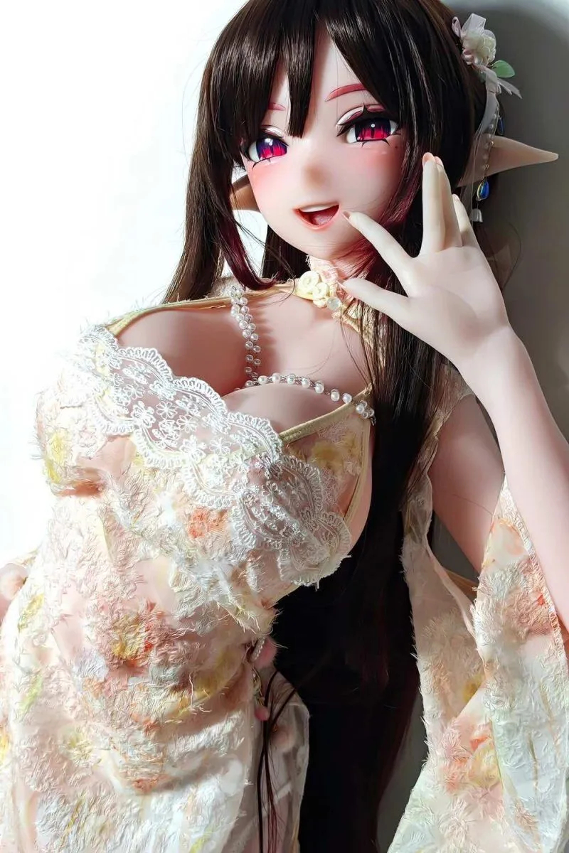 Elfen Love doll Natsuike Sora mit langen dunklen Haaren und elegantem Kimono-Look