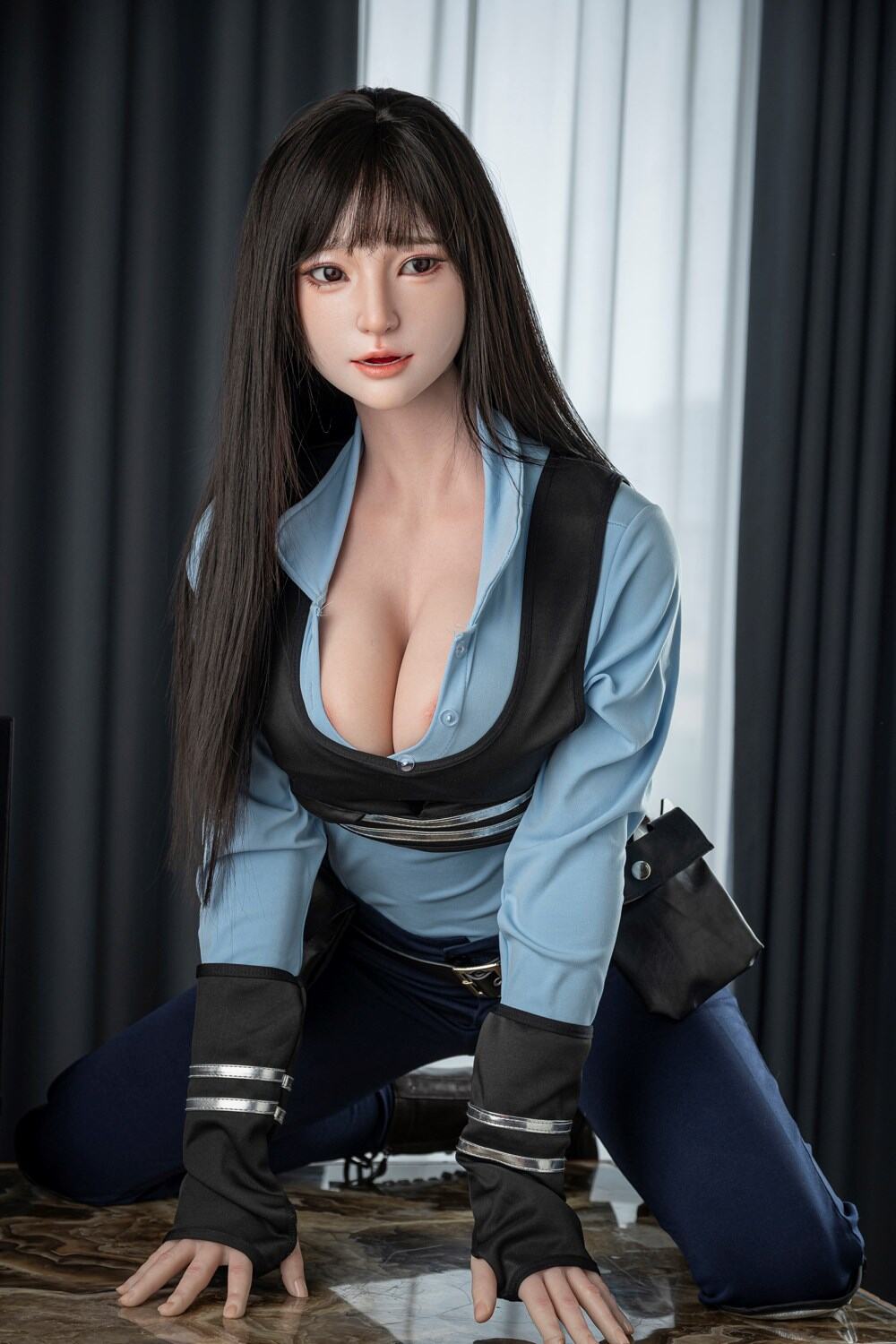 Sexpuppe JiaJia | Agentinnen-Rollenspiel Real Liebespuppen