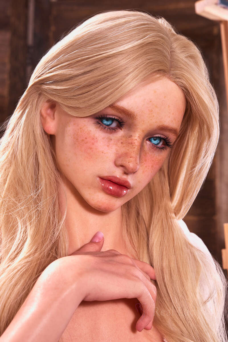 hyperrealistische Blaue Augen sexpuppe Faye Mit Sommersprossen