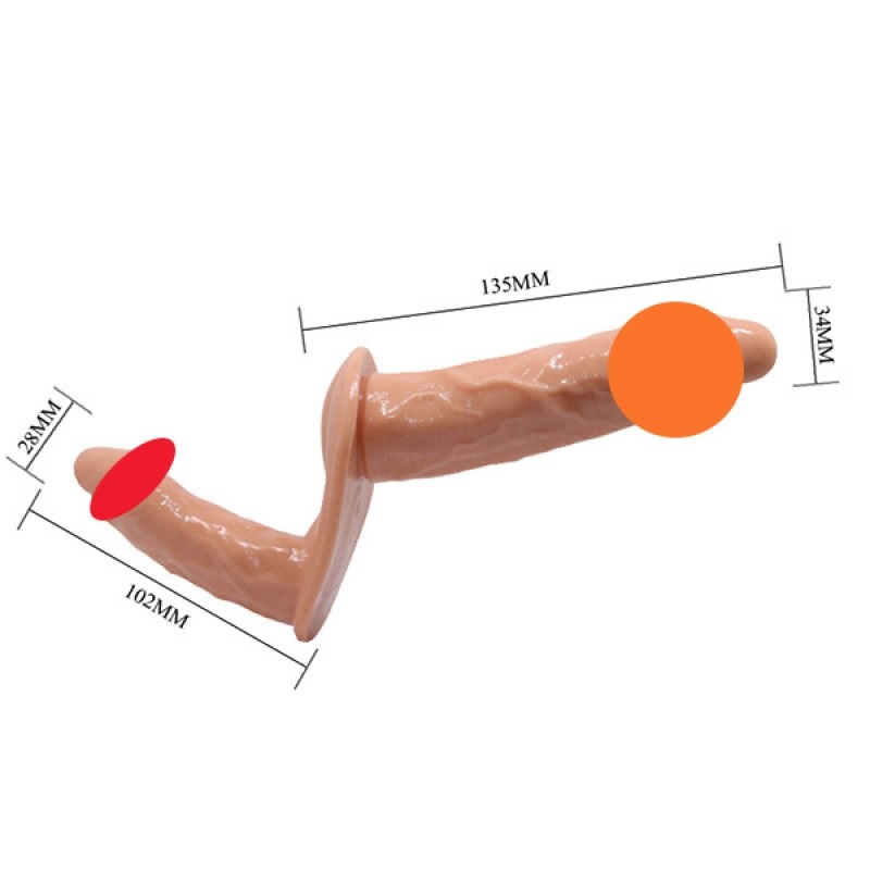 Zwei Realistisch geformte Dildos aus TPR