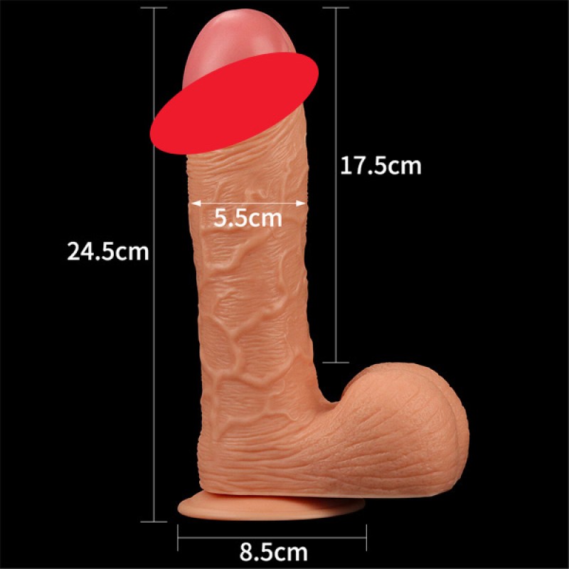 9 Zoll Riesiger Penis mit Aderstruktur