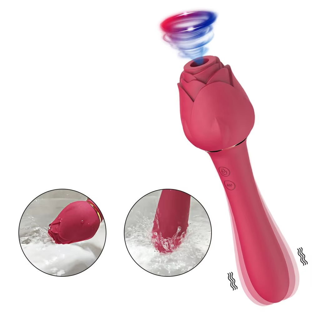 Rosenform G-Punkt Vibrator Massagestab