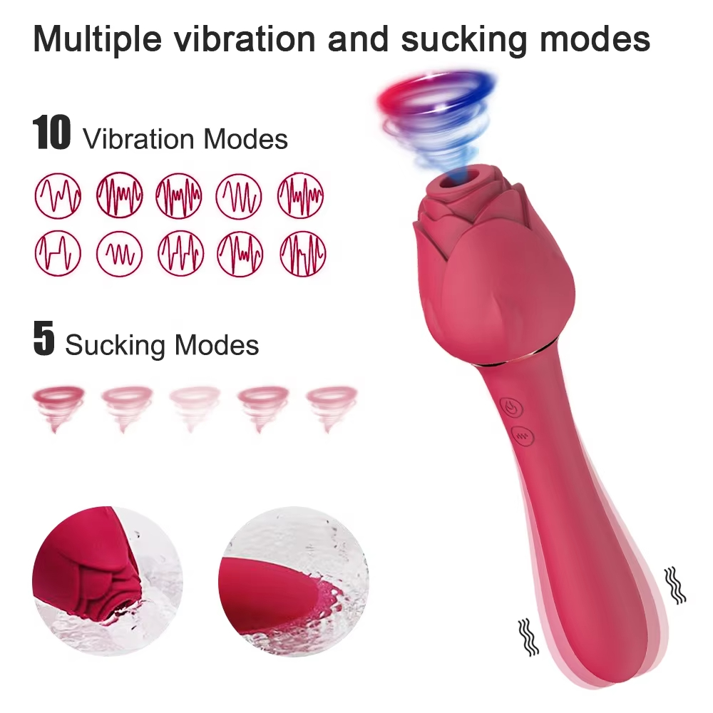 Frauen Sexspielzeug mit 10 Vibrations- & 5 Saugmodi