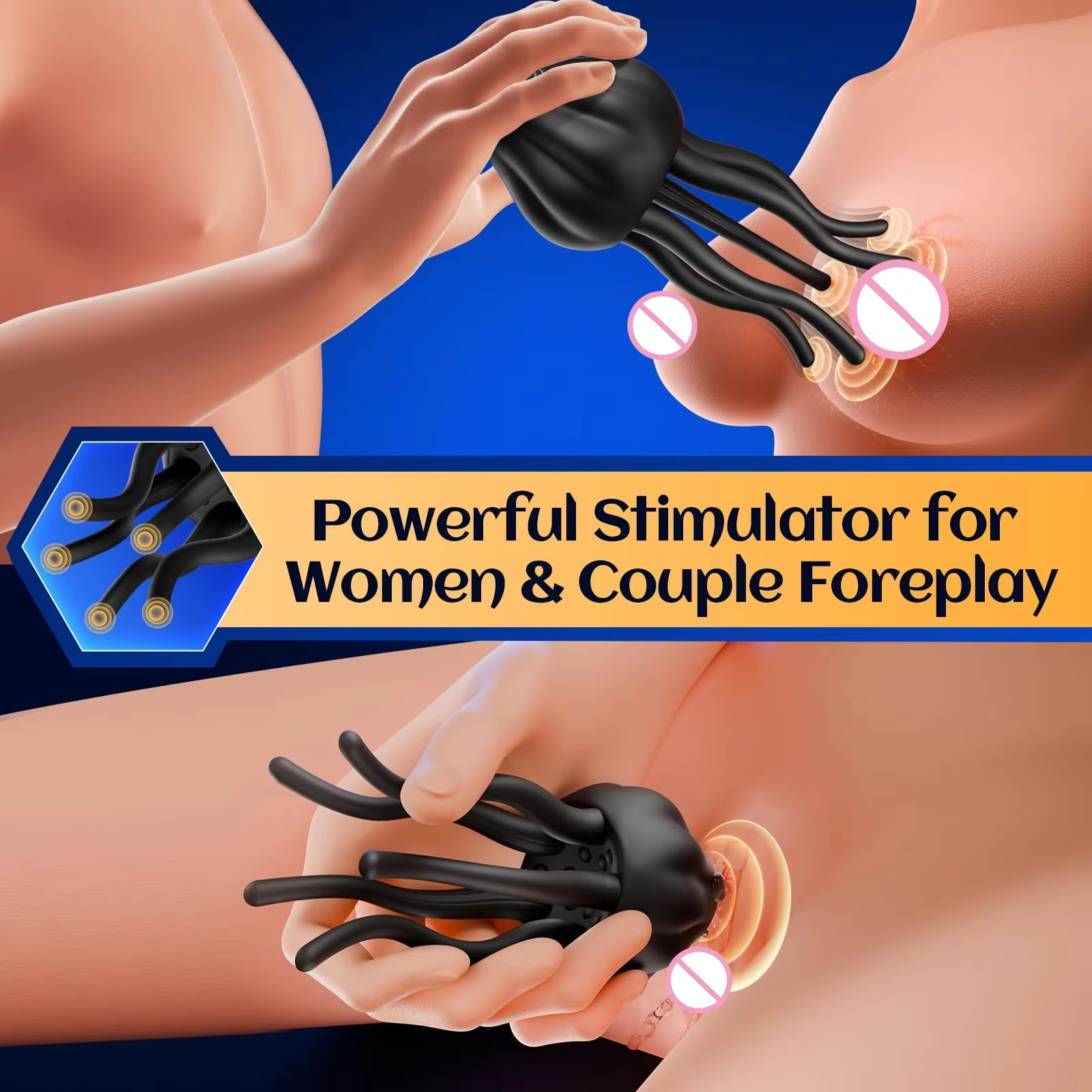 360° Silikon Tentakel Stimulator für Paar