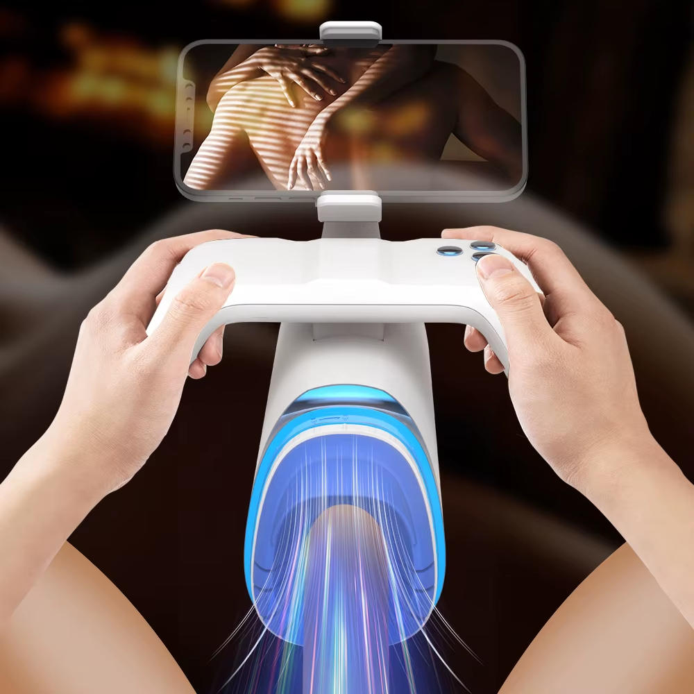 Automatischer Männer Masturbator mit Handyhalter für freihändige Nutzung mit Videos