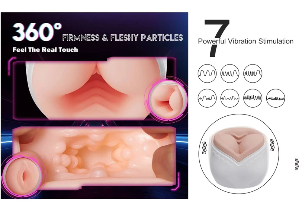 7 Vibrationsprogramme + 5 Saugmodi Masturbationsbecher