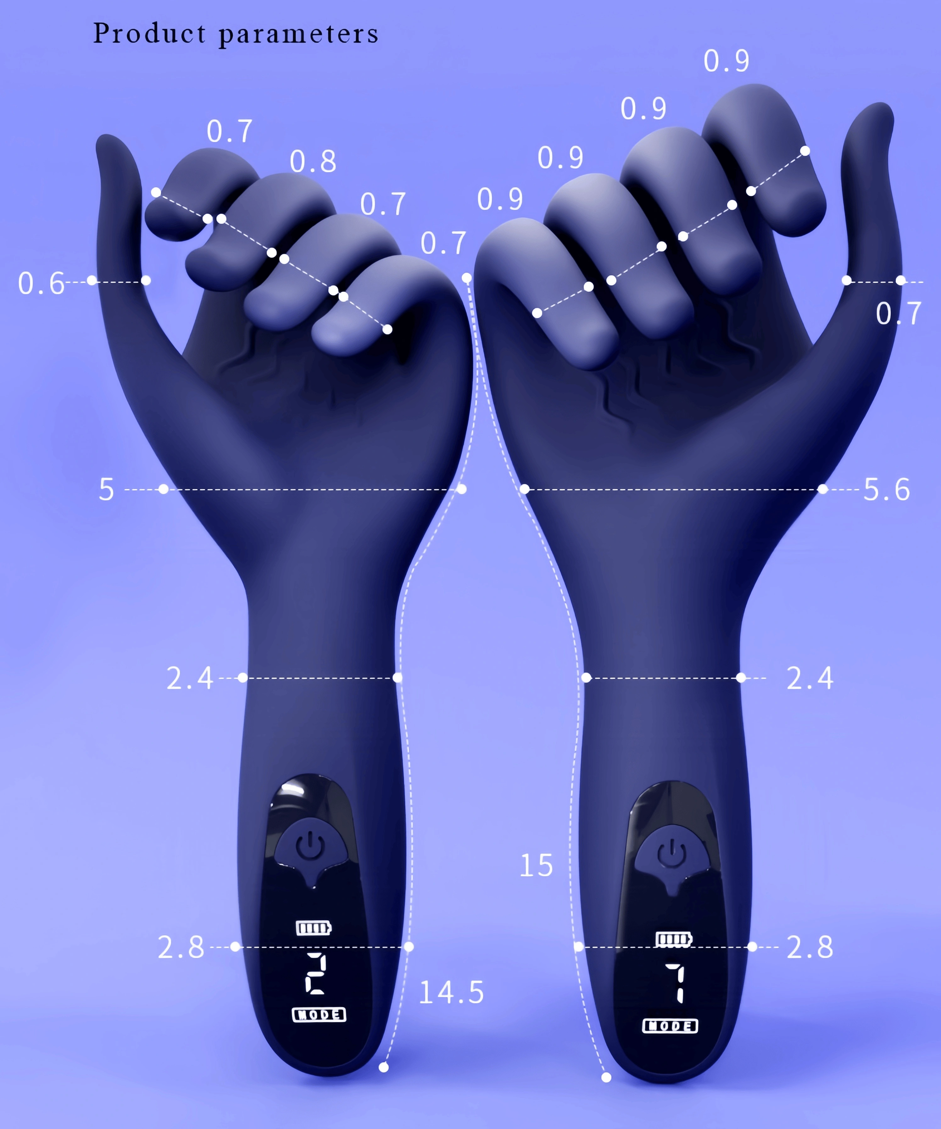 Hand-Masturbator Sexspielzeug mit 7 Vibrationsstufen