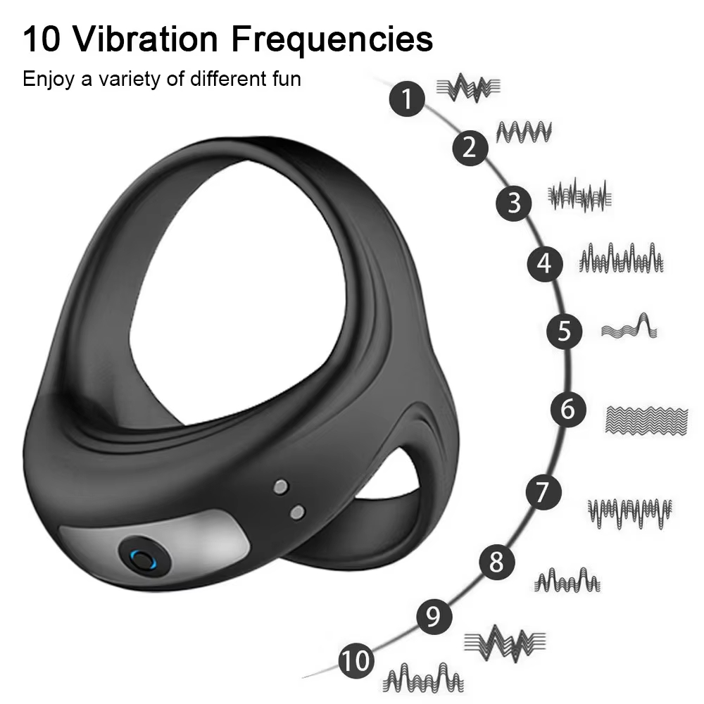 Smart Vibrierender Ring mit 10 Vibrationsfrequenzen