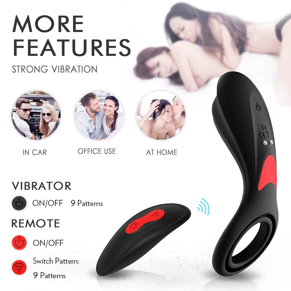 Männliche Penisring mit Vibration