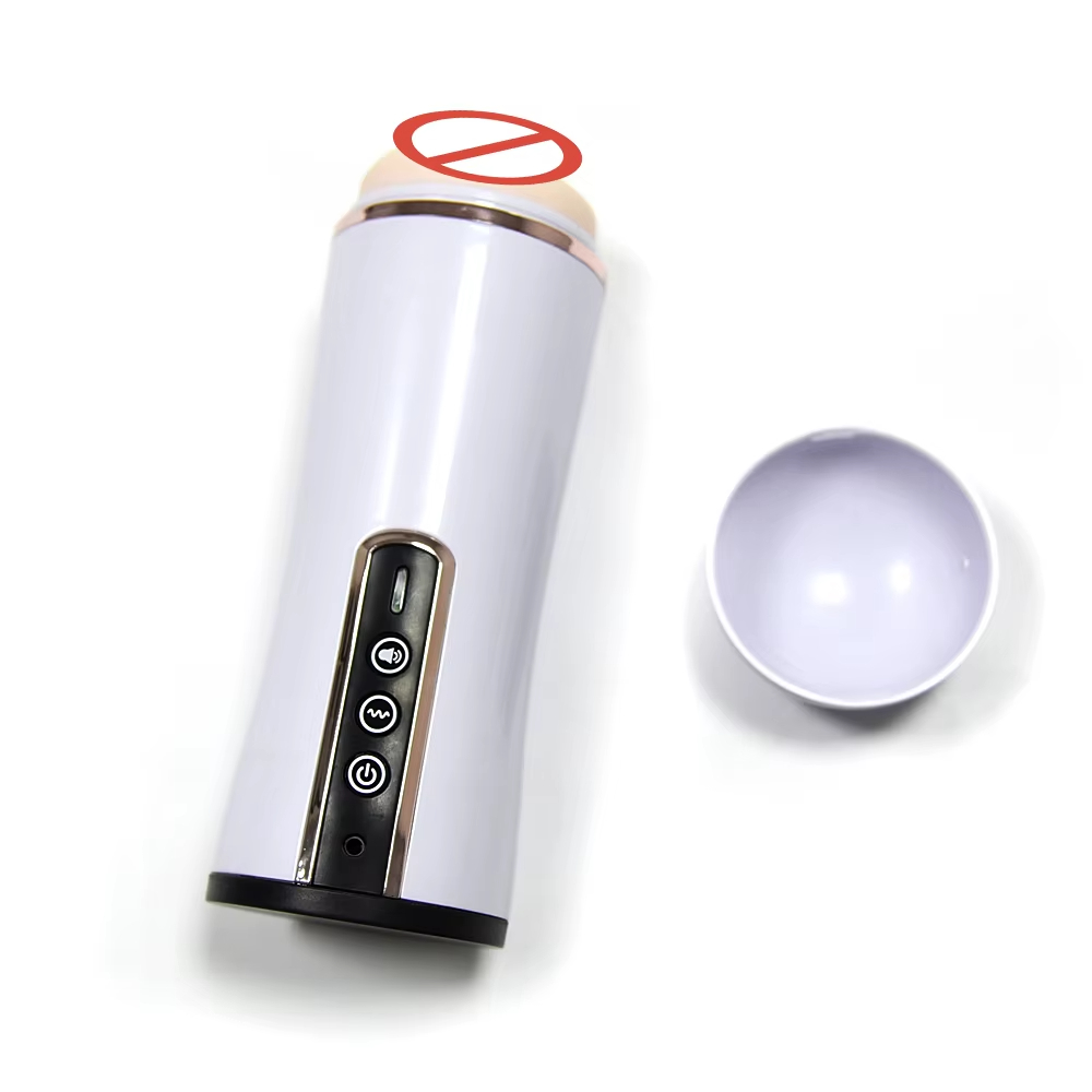 High-Tech Silikon Sex Toy mit Weiß-Rot-Design