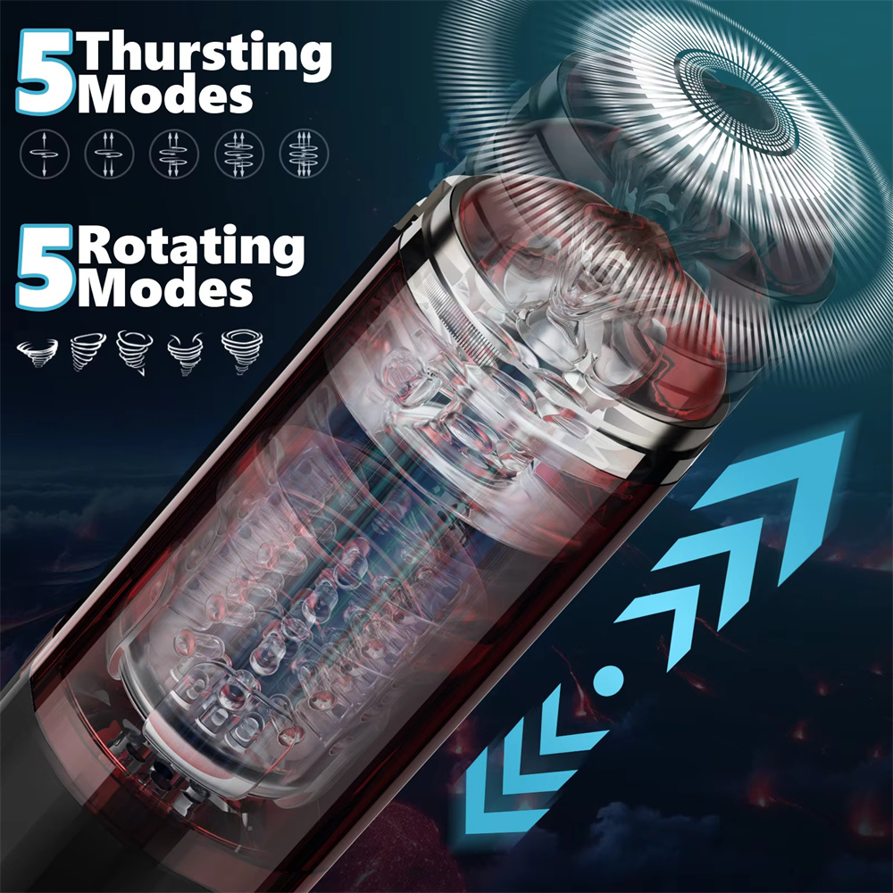 Male sextoy mit 5 Stoß- & 5 Rotationsprogramme