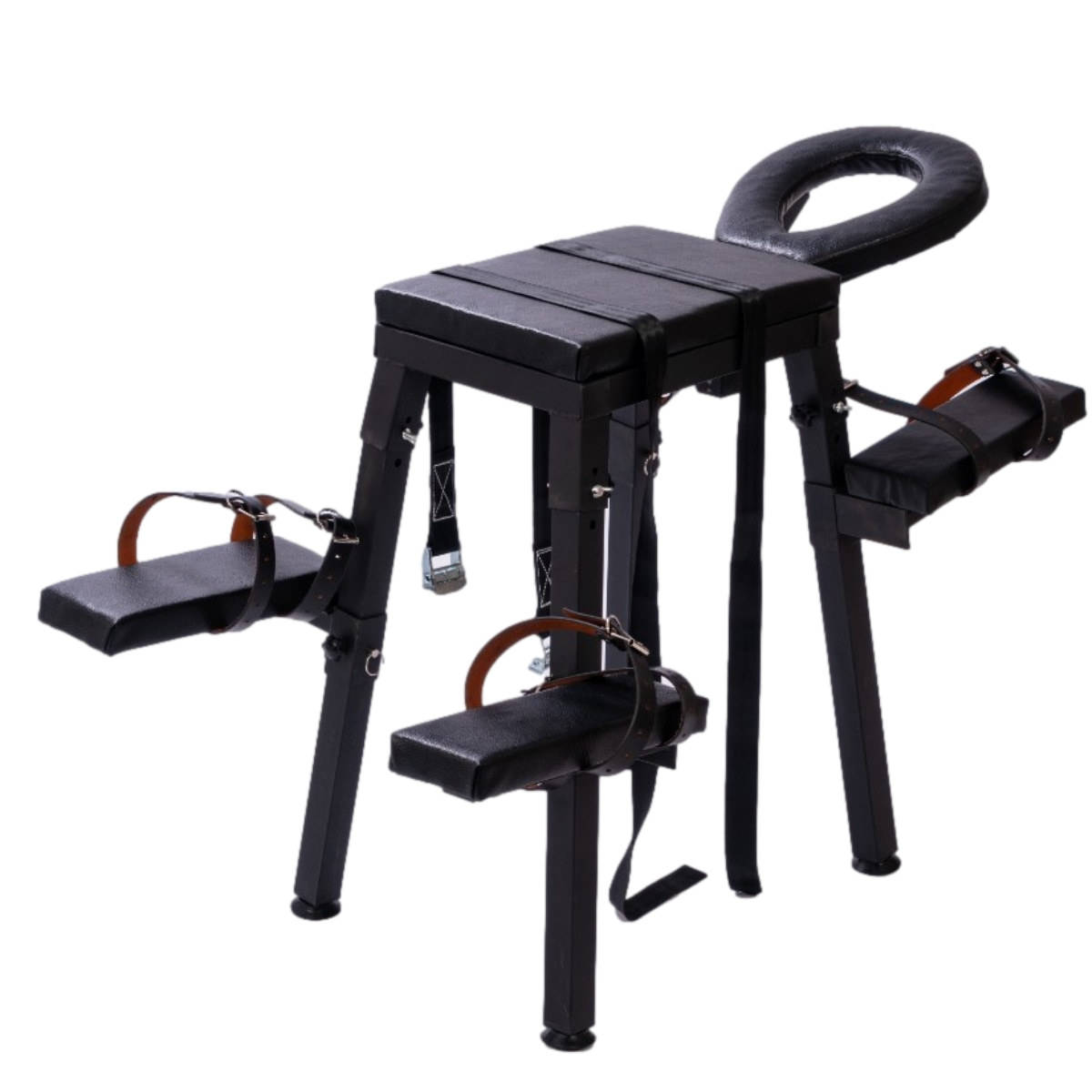 Robuste Bondage-Sexmöbel mit Lederriemen