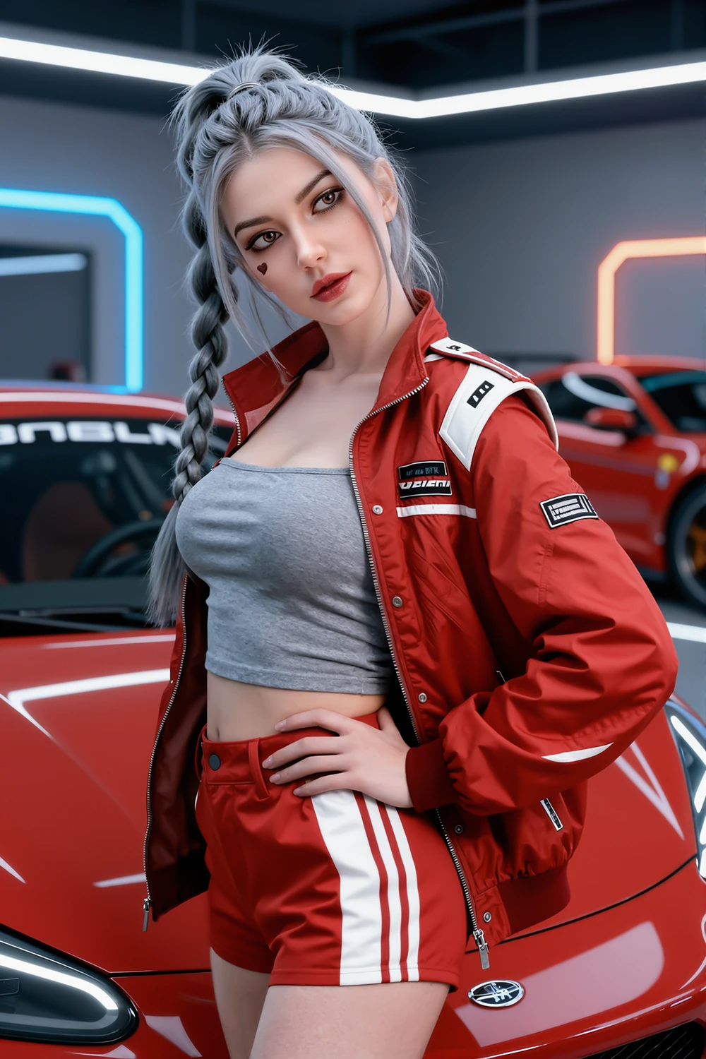 Sex doll Janelle | Sexy Rennsport-Girl mit coolem Look