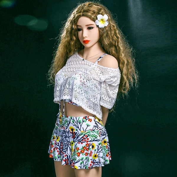 Realistische TPE Love Doll Kallie mit femininer Figur und tropischer Eleganz